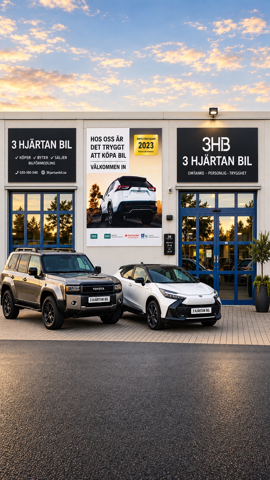 3 Hjärtan Bil i Halmstad