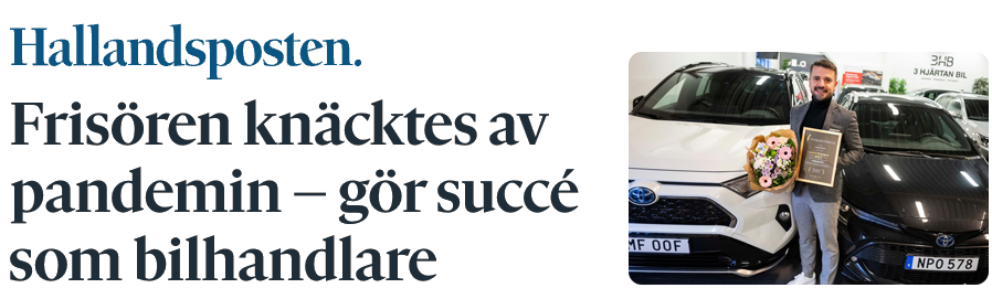 Omnämnande i Hallandsposten